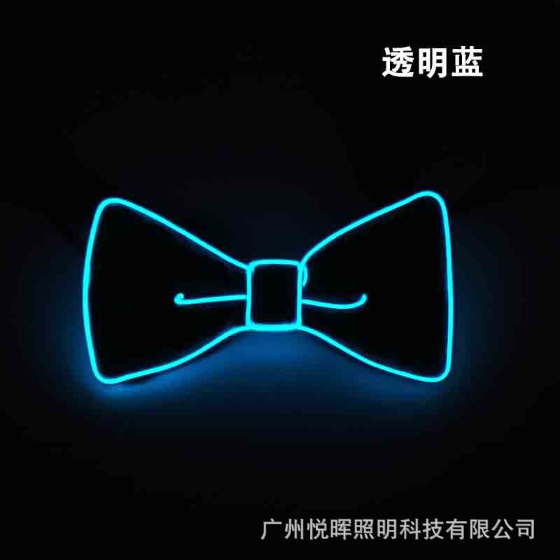 Corbata de Moño Luminosa LED para Mascarada, Fiesta de Bodas, Fiesta de Baile en Discoteca, Corbata de Moño LED Brillante con Cambio de Color