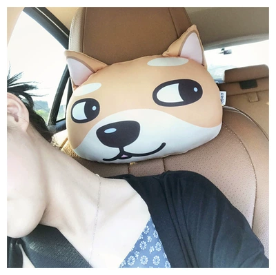 Dog Head Husky Doge Animal | Headrest - fun-chai-3025