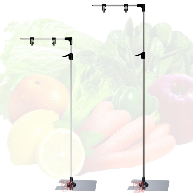 海报L型支架POP超市门店广告展示架挂画架伸缩金属