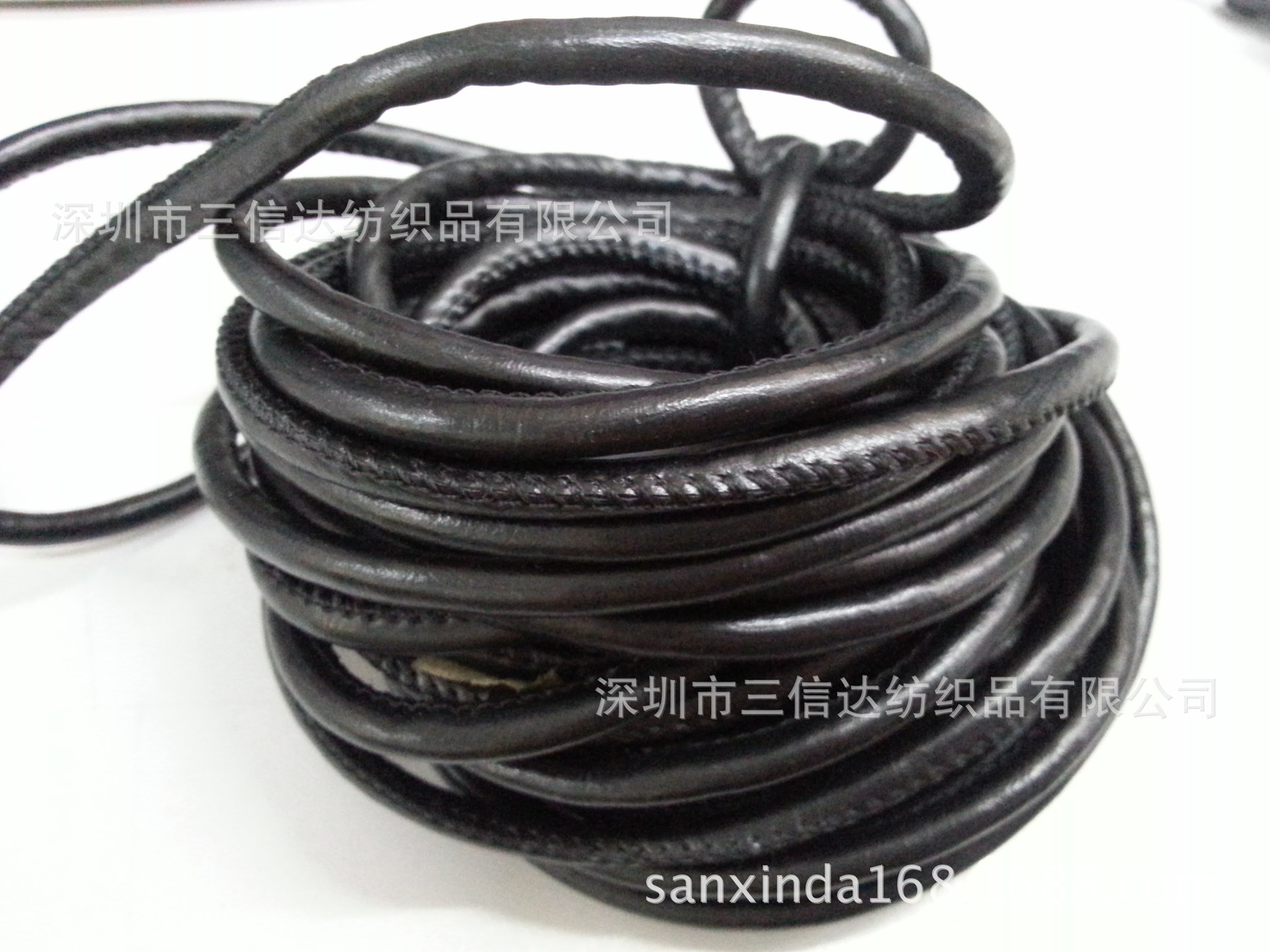 车线皮绳内外线皮绳牛皮绳绳仿皮 PU皮绳切皮条圆扁皮绳