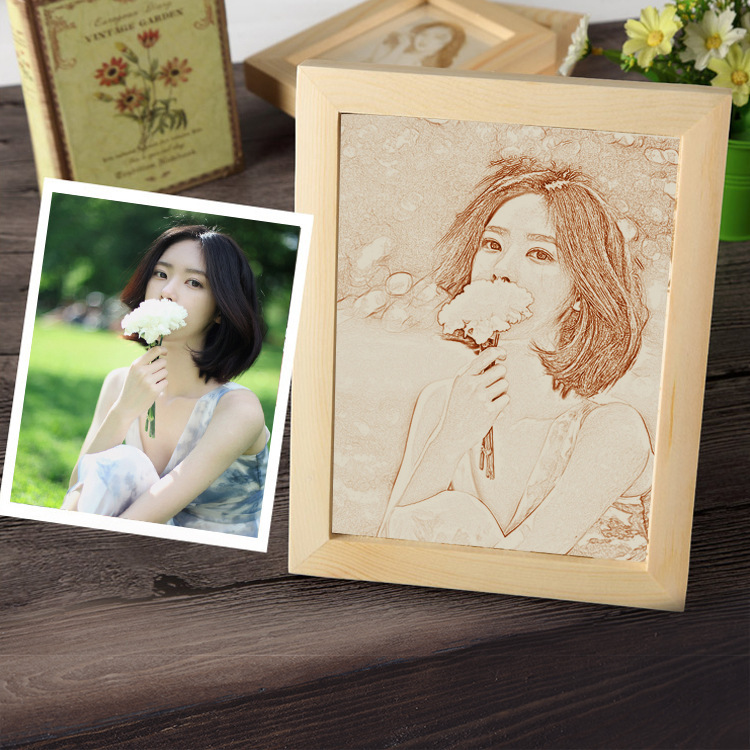 Woodcut Painting Solid Wood Photo Frame Wooden Picture Frame Blank High Quality Basswood Board Carving Board Birthday Gift Photo Frame Decoration Woodcut Painting Solid Wood Photo Frame Wooden Picture Frame Blank High Quality Basswood Board Carving Board Birthday Gift Photo Frame Decoration