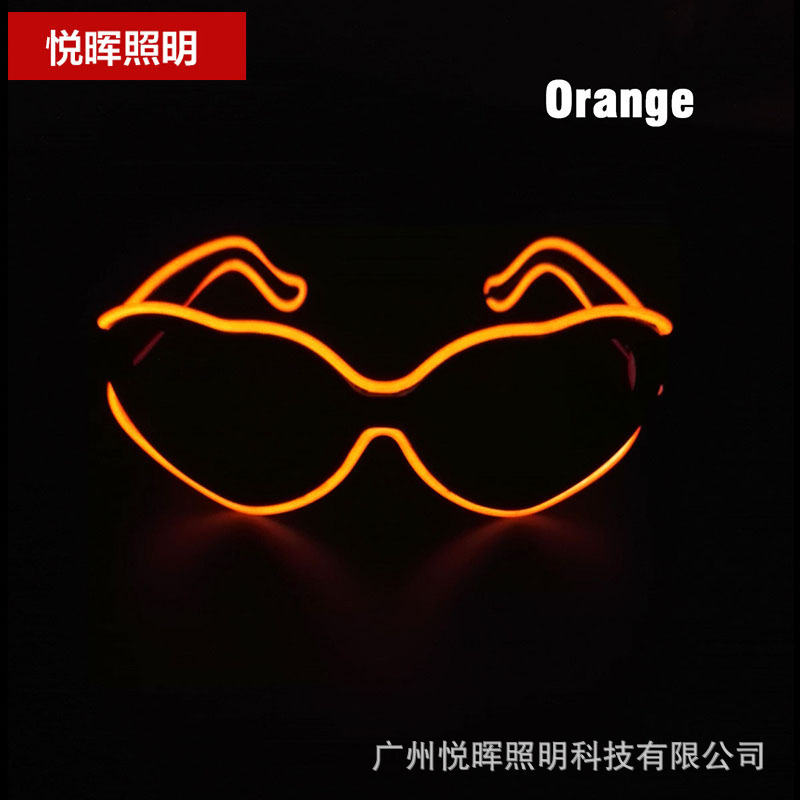 Nuevas gafas luminosas LED con forma de corazón, a la moda, para hombres y mujeres, estilo pareja, para fiestas, bailes, fotos.