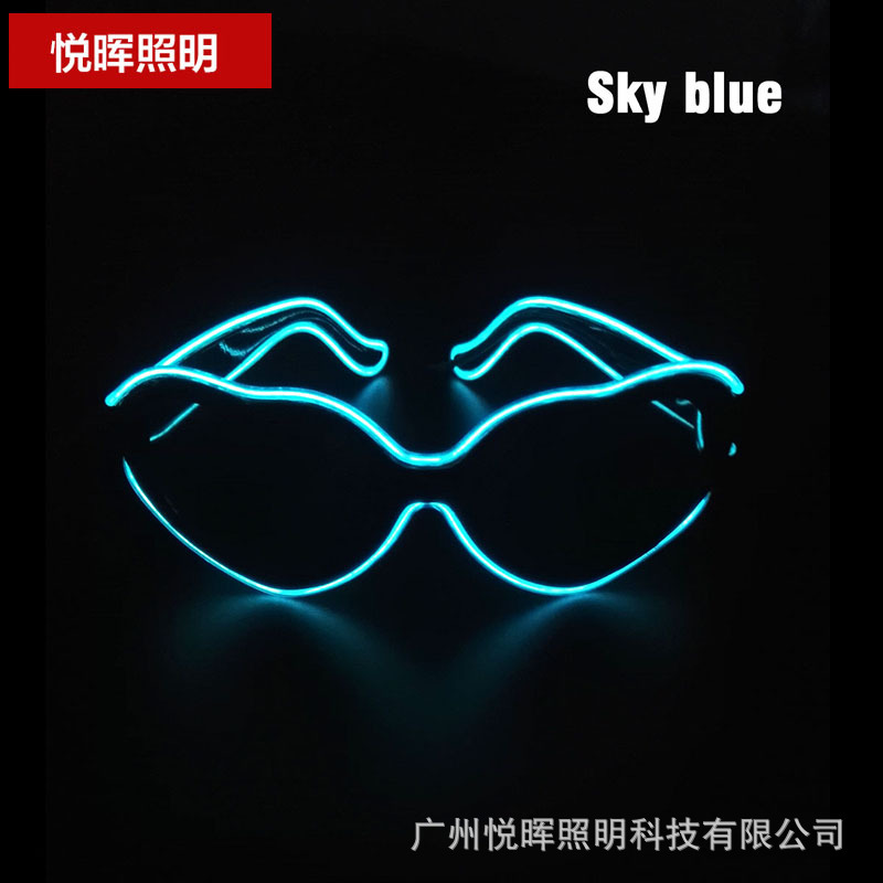 Nuevas gafas luminosas LED con forma de corazón, a la moda, para hombres y mujeres, estilo pareja, para fiestas, bailes, fotos.