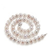 White necklace from pearl for mother, wholesale, 8-10mm, Birthday gift