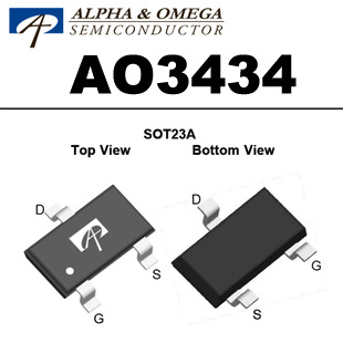 AOS 场效应管 AO3434A A03434A 大量原装现货 价格优势