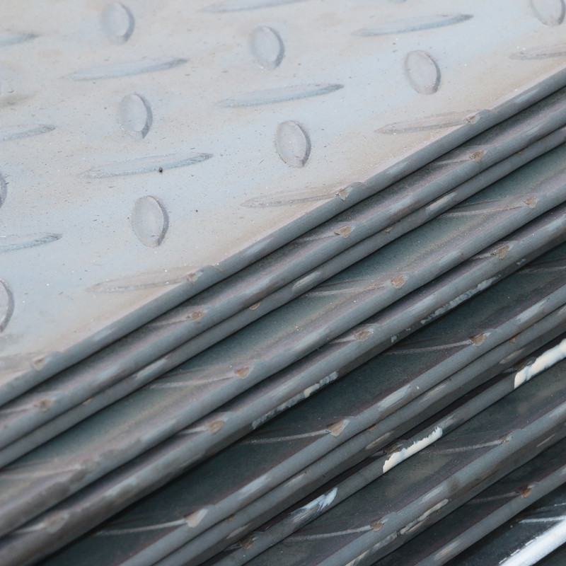 扁豆型花纹钢板 激光切割加工件 踏步板折弯 3.75*1250镀锌花纹板