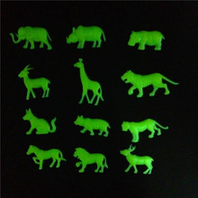 动物模型夜光贴早教幼儿园立体荧光墙贴学生塑料野兽发光圣诞节贴