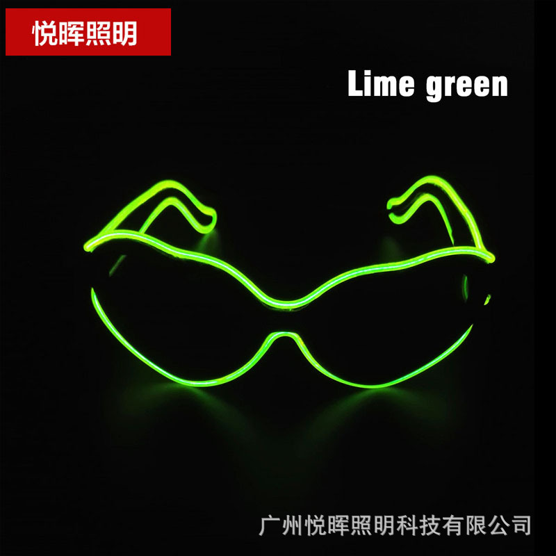 Nuevas gafas luminosas LED con forma de corazón, a la moda, para hombres y mujeres, estilo pareja, para fiestas, bailes, fotos.