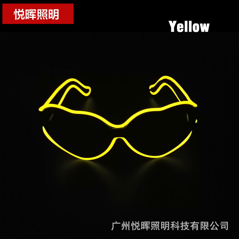 Nuevas gafas luminosas LED con forma de corazón, a la moda, para hombres y mujeres, estilo pareja, para fiestas, bailes, fotos.