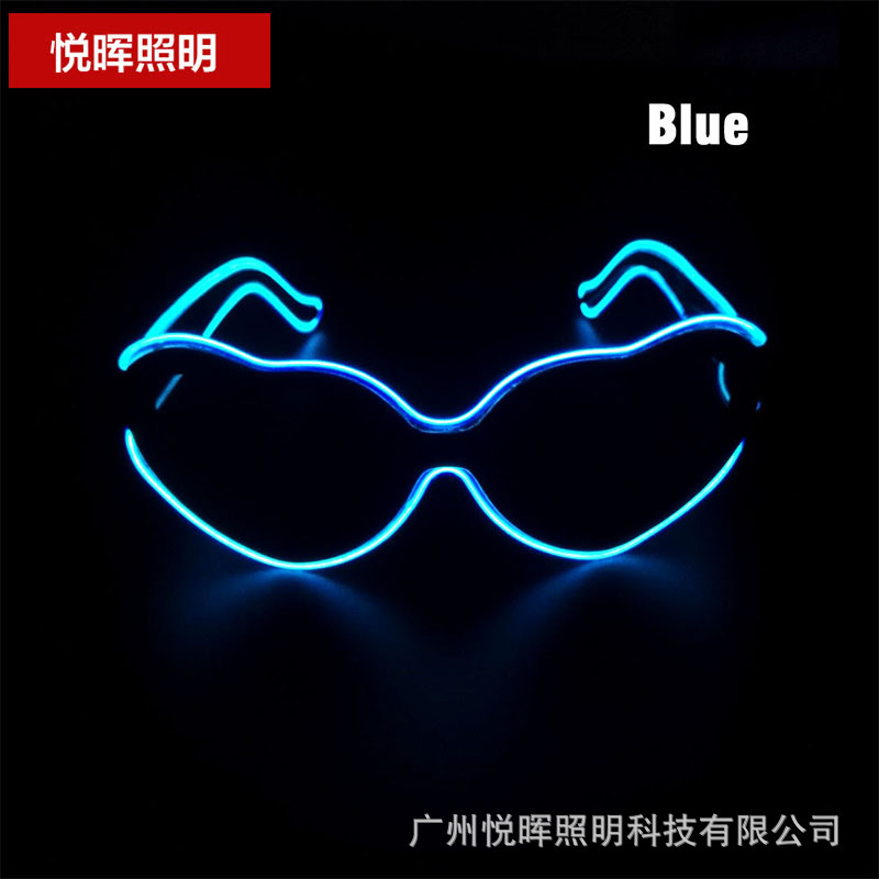 Nuevas gafas luminosas LED con forma de corazón, a la moda, para hombres y mujeres, estilo pareja, para fiestas, bailes, fotos.