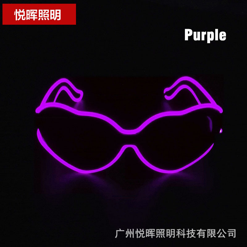 Nuevas gafas luminosas LED con forma de corazón, a la moda, para hombres y mujeres, estilo pareja, para fiestas, bailes, fotos.