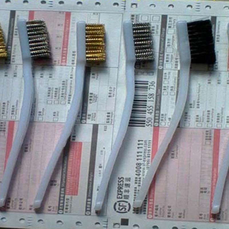 厂家直销鞋厂专用猪鬃胶水牙刷铜丝胶水牙刷不锈钢丝胶水刷