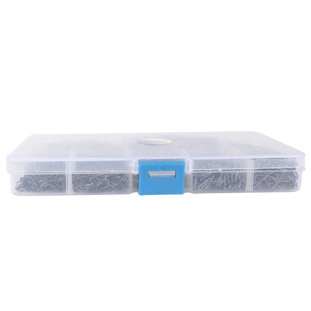 1600 piezas en caja anzuelo tubo Fu isini anzuelo traje con gancho de púas con agujero anzuelo traje de pesca