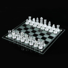 高档K9玻璃水晶国际象棋 西洋棋具(glass chess set)工厂代发