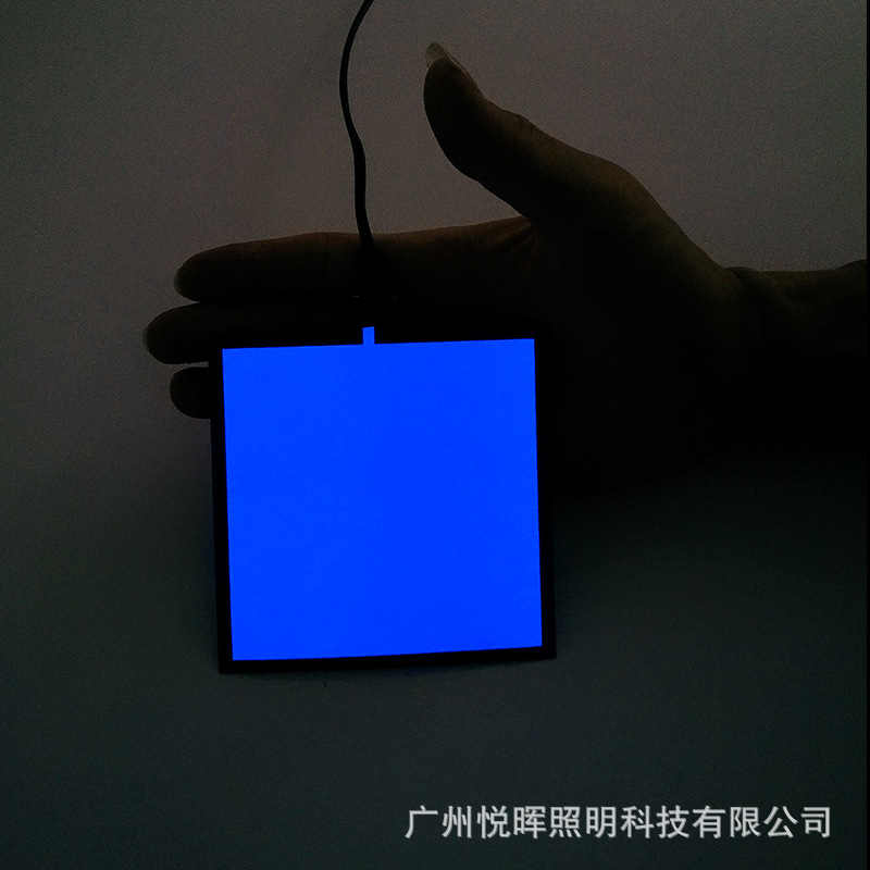 El luz fría película y DC-5V controlador USB traje tamaño 10x10cm el luminiscente película LCD retroiluminación