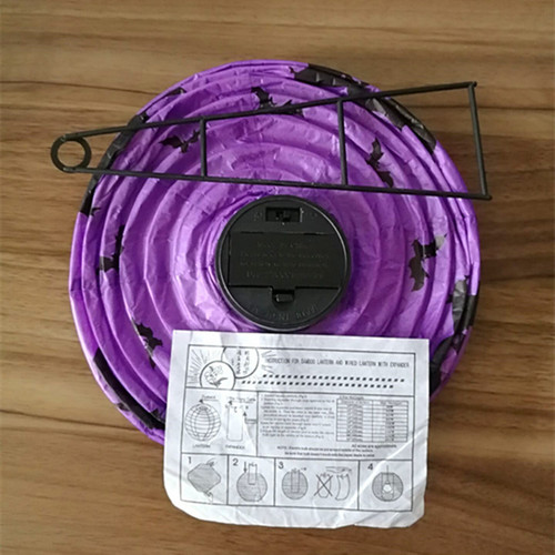 Halloween lanterns, ghost festival, haunted house venue layout props, portable lanterns, hanging luminous pumpkin paper lantern pendants