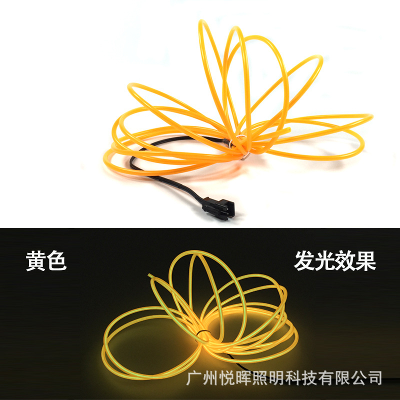 3V caja de batería 3,2mm luz fría traje 10 colores colorido luminoso ropa DIY modelado rendimiento props