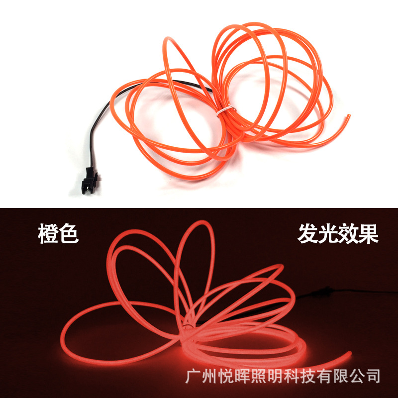 3V caja de batería 3,2mm luz fría traje 10 colores colorido luminoso ropa DIY modelado rendimiento props