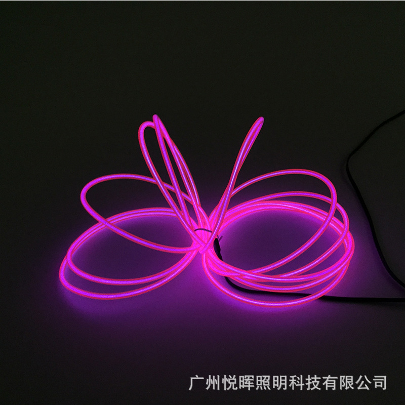 Fábrica al por mayor 3,2mm luz luminosa multiusos decoración el luz fría diez colores luz fluorescente colorida sin conducir