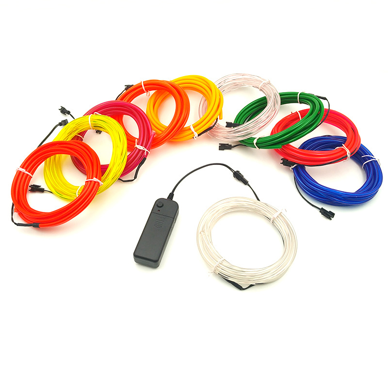 3V caja de batería 5,0mm luz fría traje 10 color brillante el luminoso publicidad decoración DIY props