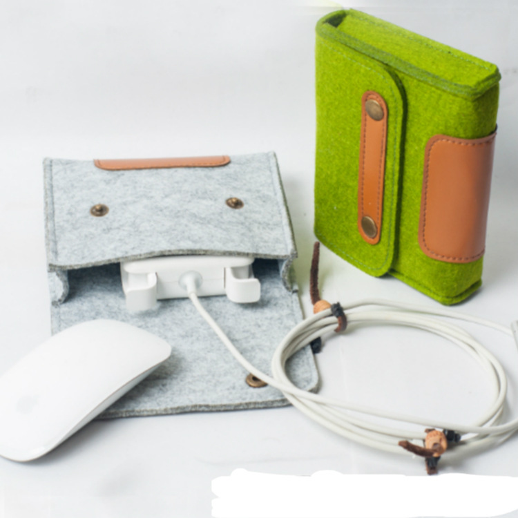 Felt Power Bag Felt Storage Bag Mobile Power Storage Bag Notebook Power Storage New Outlet