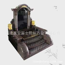 墓碑制作 昭通市墓碑厂家 农村好看坟墓图片抛光度高可看到倒影