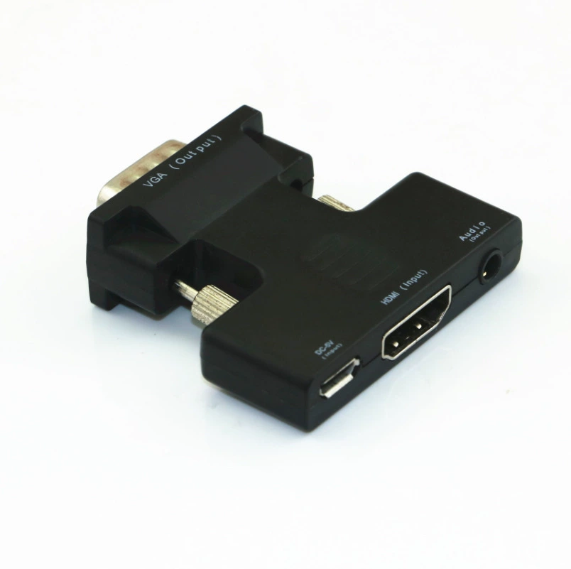 Новая поставка HDMI к VGA переходник с аудио, конвертер 1080p3d, HDMI VGA