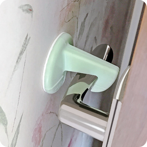 A door stop bumper handle noise-reducing anti-collision hook shock-absorbing pad door lock protector