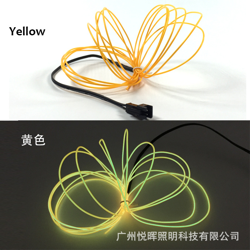 3V caja de la batería 1,3mm luz fría traje interior colorido luminoso decoración mochila zapatos y sombreros joyería luminosa