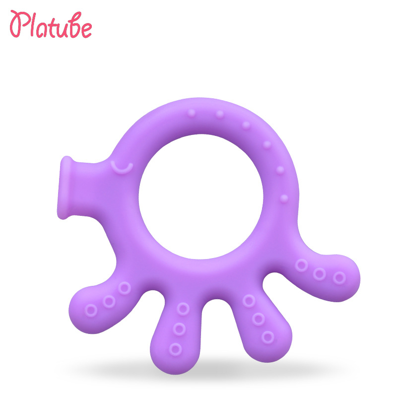 Mordedor de silicona en forma de animal para bebés, juguete para la dentición