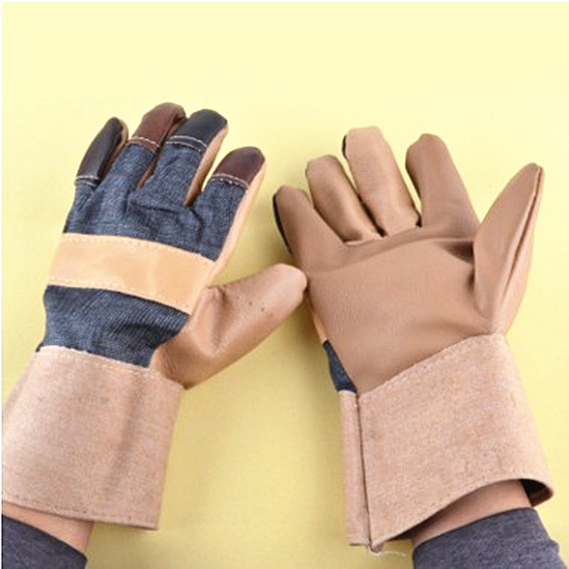 厂家供应焊工电焊防护手套 皮革耐高温防割手套 绝缘劳保电焊手套