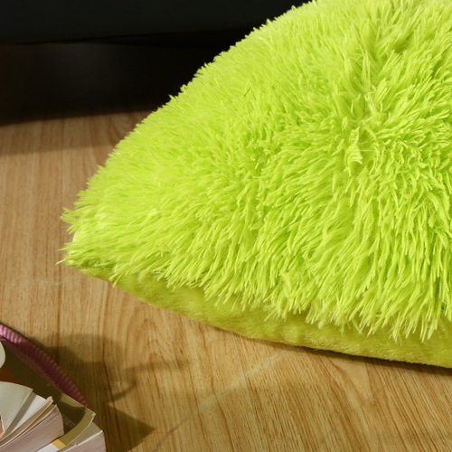 Hot-selling, high-quality long-pile solid-color sea lion plush pillow—cute bedside cushion, soft cushion for bed use.