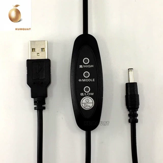 厂家直销 5V 发热眼罩护颈腰带温控线 USB三档调温定时开关线