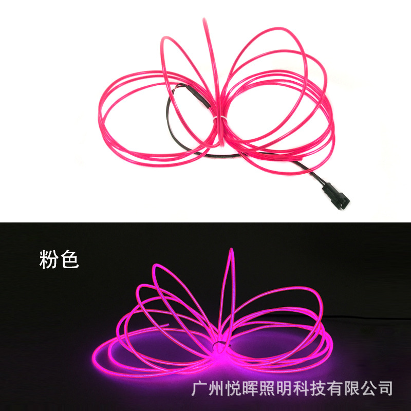 5 Interfaz VUSB 2,3mm luz fría traje 10 colores luz luminosa decoración interior DIY forma luminosa Luz