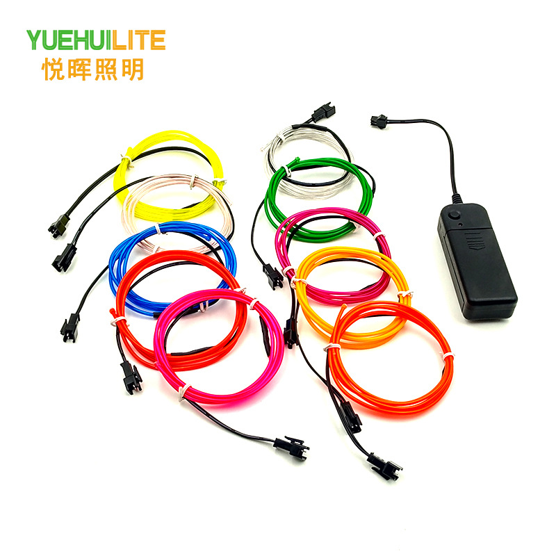 3V caja de batería 2,3mm luz fría traje 10 colores colorido luminoso luz interior decoración DIY forma luminosa Luz