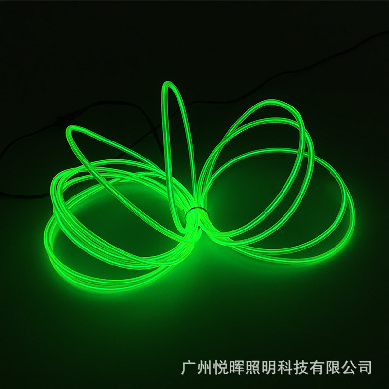 Fábrica al por mayor 3,2mm luz luminosa multiusos decoración el luz fría diez colores luz fluorescente colorida sin conducir