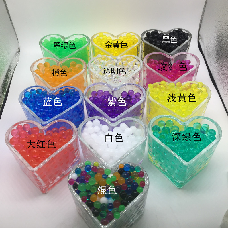 Colorful expansion bubble big beads absorbent beads Crystal mud ocean baby sponge baby soilless cultivation water marble toys