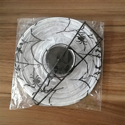 Halloween lanterns, ghost festival, haunted house venue layout props, portable lanterns, hanging luminous pumpkin paper lantern pendants