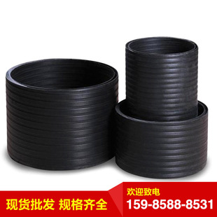 Fuzhou Factory Direct Large-caliBer Steel Strip Enhanced B-shaped DouBle-walled Winding Pipe Polyethylene Steel Belt Enhanced Spiral Pipe