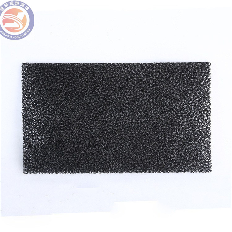 【厂家直销】黑色35ppi耐高温高回弹工艺专业过滤海绵块