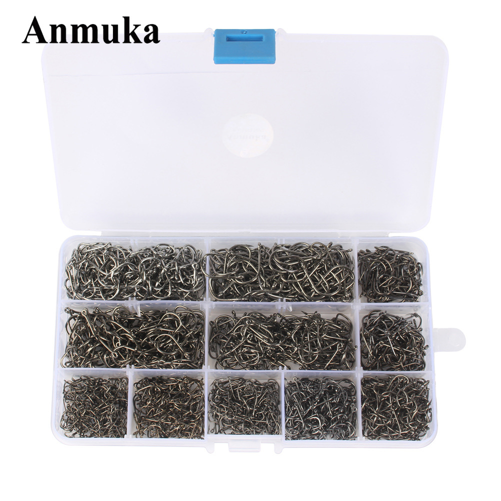 1600 piezas en caja anzuelo tubo Fu isini anzuelo traje con gancho de púas con agujero anzuelo traje de pesca