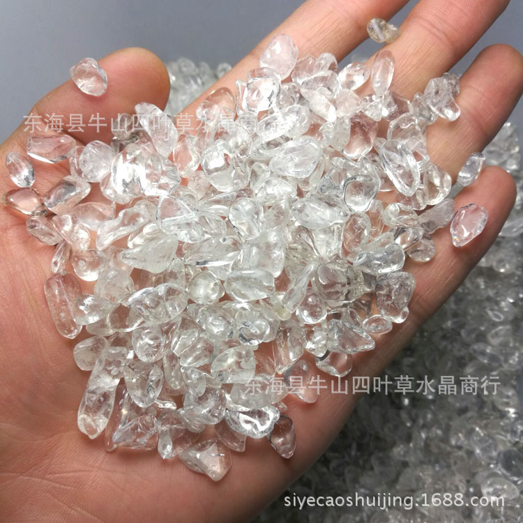 ナチュラルホワイトクリスタル砂利ホワイトクリスタル原石破片盆栽石水槽石庭の装飾卸売各 100 グラム