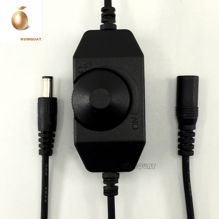 供应旋钮式调光开关线_led调光开关线_5V-12V旋钮调光开关线