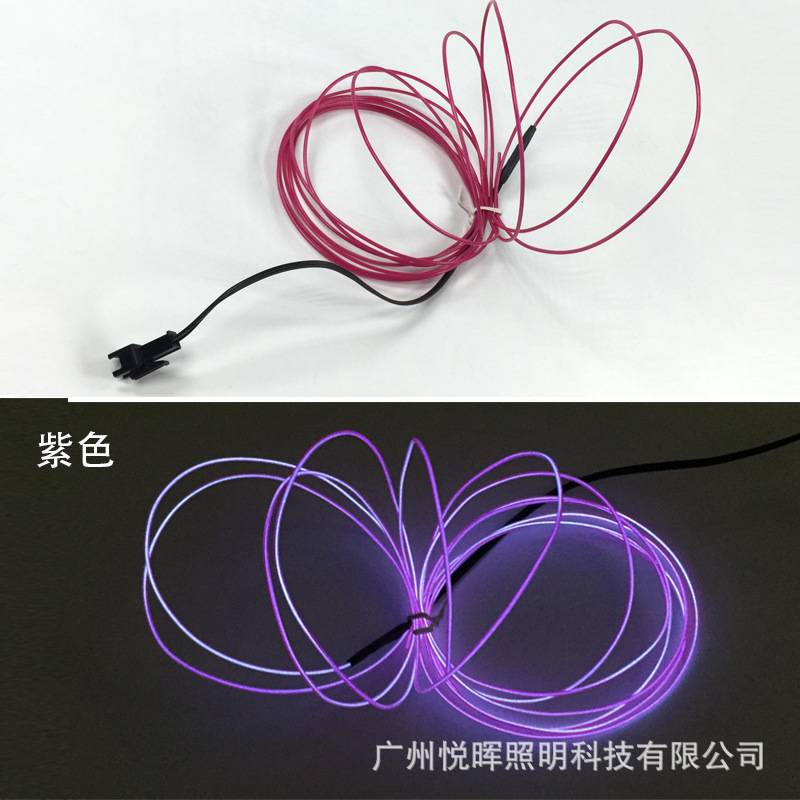 3V caja de la batería 1,3mm luz fría traje interior colorido luminoso decoración mochila zapatos y sombreros joyería luminosa