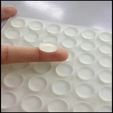 供应高透明硅胶脚垫11*6 沙发橱柜防滑硅胶胶垫 自粘透明玻璃胶垫