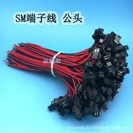 厂家直销SM端子线天花灯 公母对插线 长度150mm 公母插头线 电子