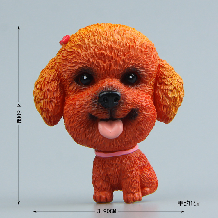 萌えタイプの世界の名犬ハチ士柯基闘牛犬模型柴犬犬年手作り冷蔵庫貼り人形磁力貼り|undefined