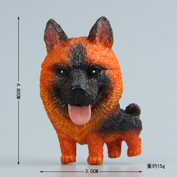 萌えタイプの世界の名犬ハチ士柯基闘牛犬模型柴犬犬年手作り冷蔵庫貼り人形磁力貼り|undefined