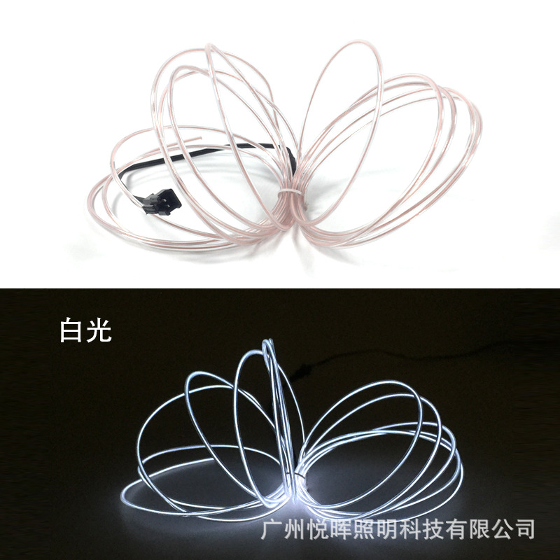 5 Interfaz VUSB 2,3mm luz fría traje 10 colores luz luminosa decoración interior DIY forma luminosa Luz