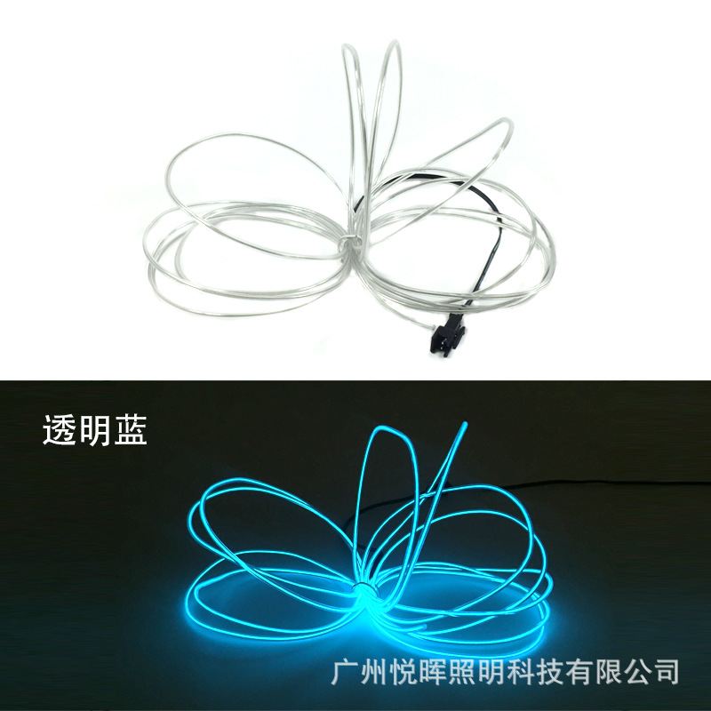 5 Interfaz VUSB 2,3mm luz fría traje 10 colores luz luminosa decoración interior DIY forma luminosa Luz